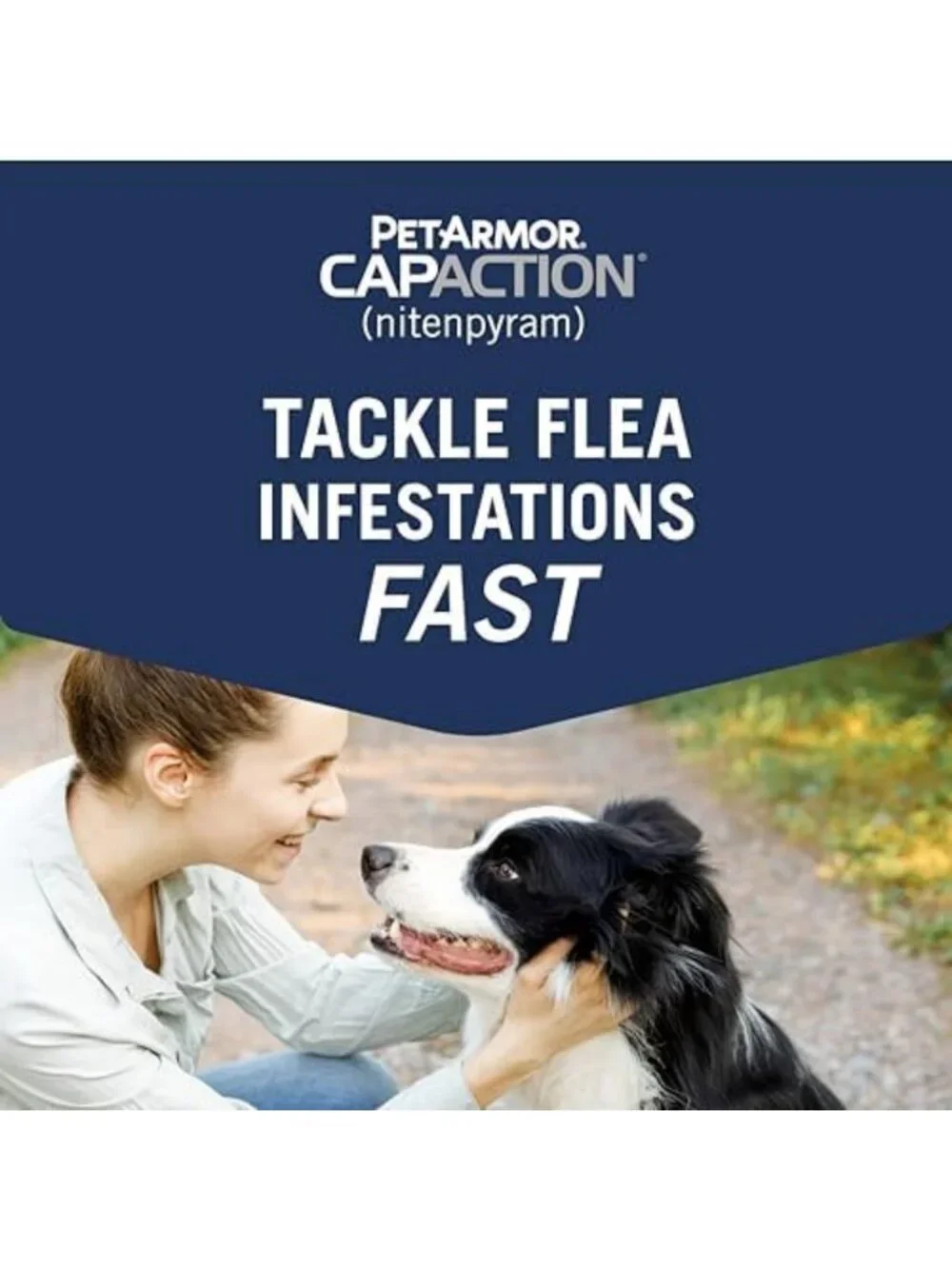 Fast-Acting Oral Flea Treatment for Dogs Over 25 lbs - 6 Tablets, Kills Fleas in
